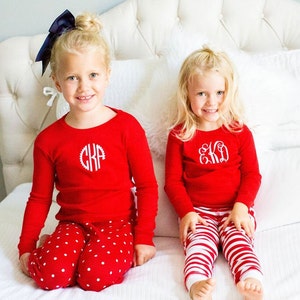 Toddler and Infant Patterned Christmas PJ's