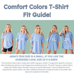 comfort colors t-shirt fit guide