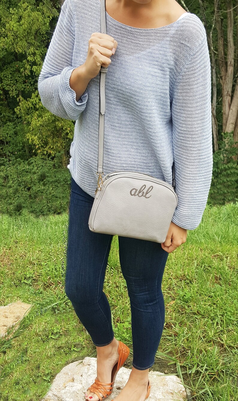 monogrammed crossbody purse