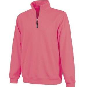 Monogram Pullover Personalized Quarter Zip Monogrammed Fleece Ladies Monogram Zip Up Quarter Zip with Pockets image 4