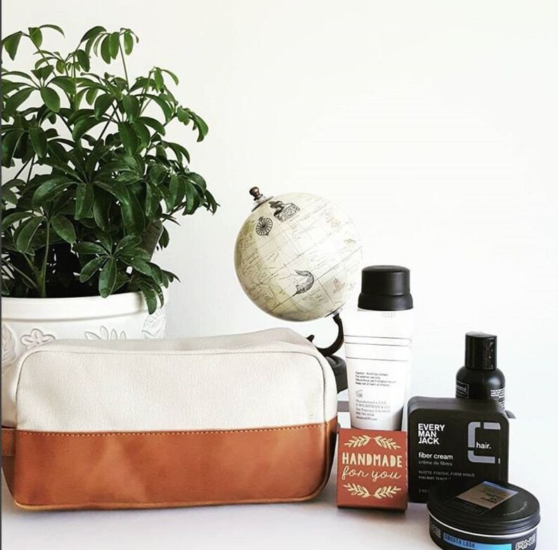 Mens Travel Case Mens Monogrammed Dopp Kit Groomsmen Gift Etsy