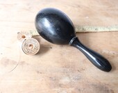 Vintage Wood Sock Darner, Mending Tool, Black Sock Darner, Vintage Sewing, Vintage Notions, Sock and Glove Mending Tool
