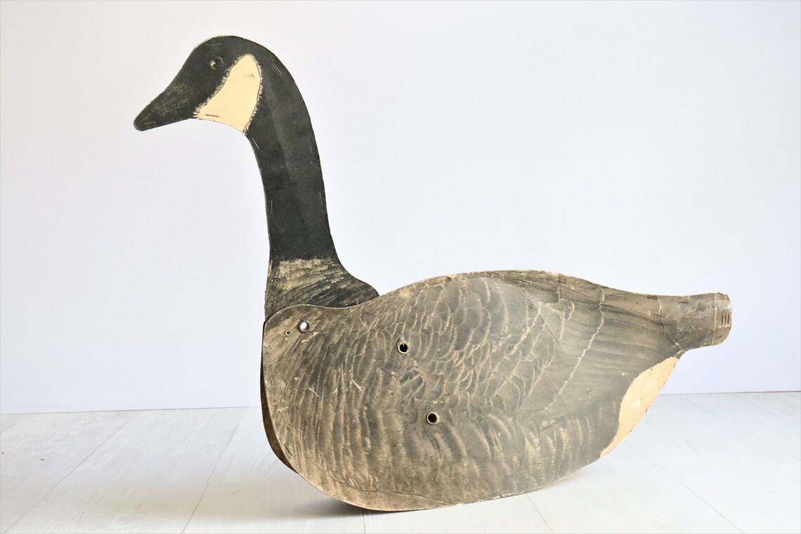 RESERVED Vintage W.M. Johnson Goose Decoy Large Folding Etsy
