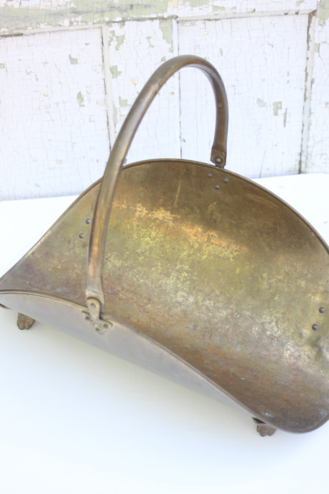 Sale Brass Fireplace Log Holder Etsy