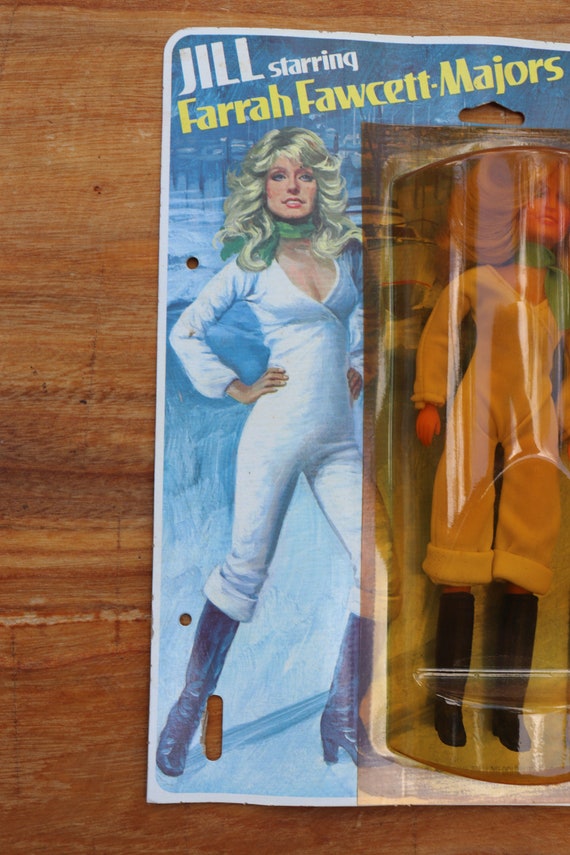 farrah fawcett denim jumpsuit