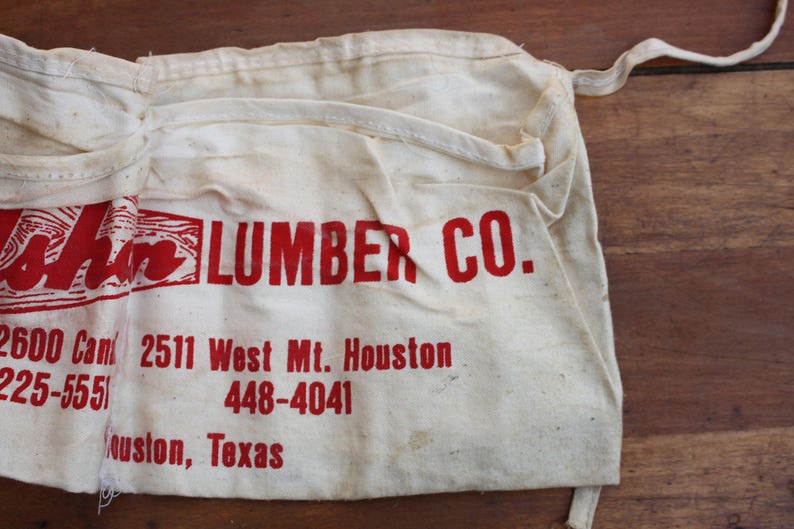 Vintage Lumber Company Work Apron Olshan Lumber Comapny Etsy