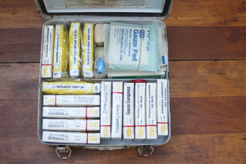 Vintage Blue Bird Medical Supply Company First Aid Kit Etsy