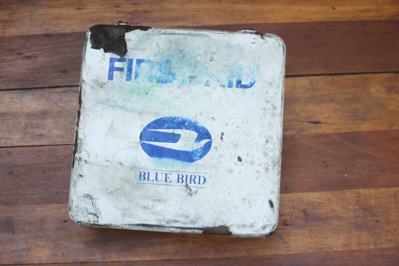 Vintage Blue Bird Medical Supply Company First Aid Kit Etsy