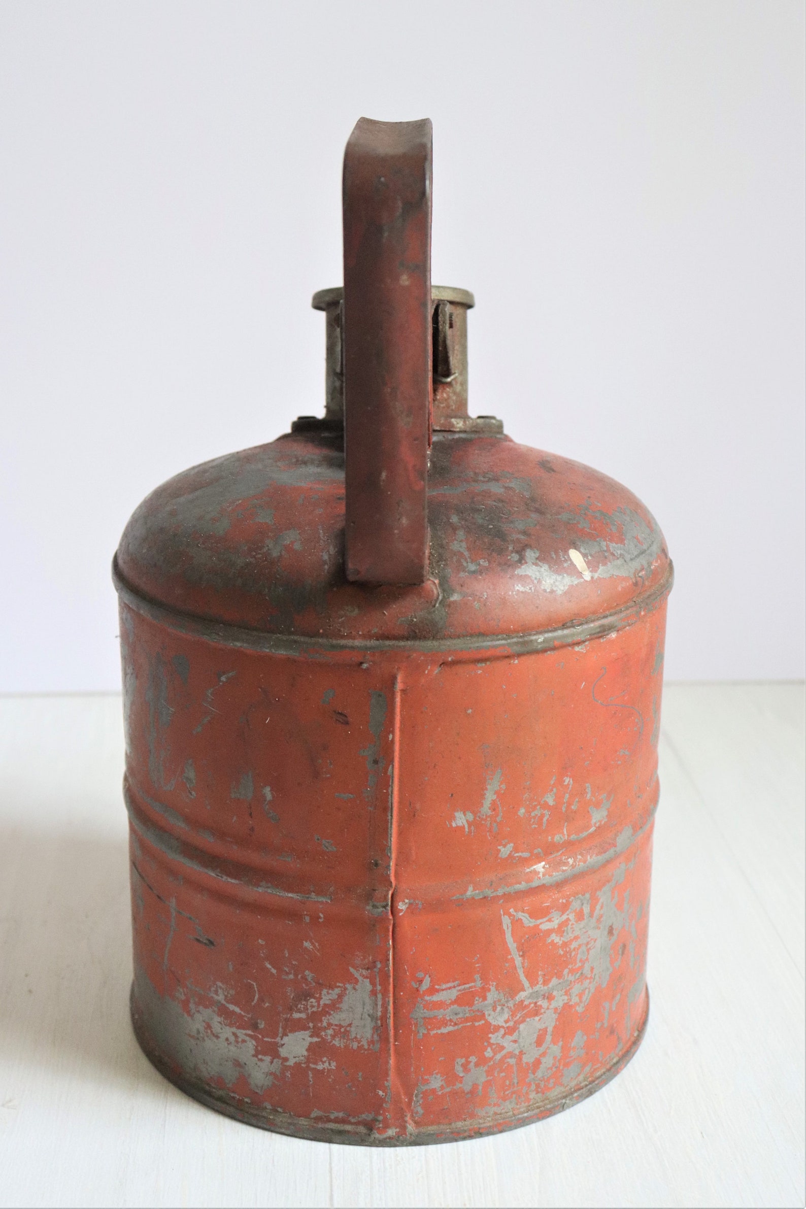 Vintage Justrite Safety Can Gas Fuel Large Oil Can Vintage Etsy