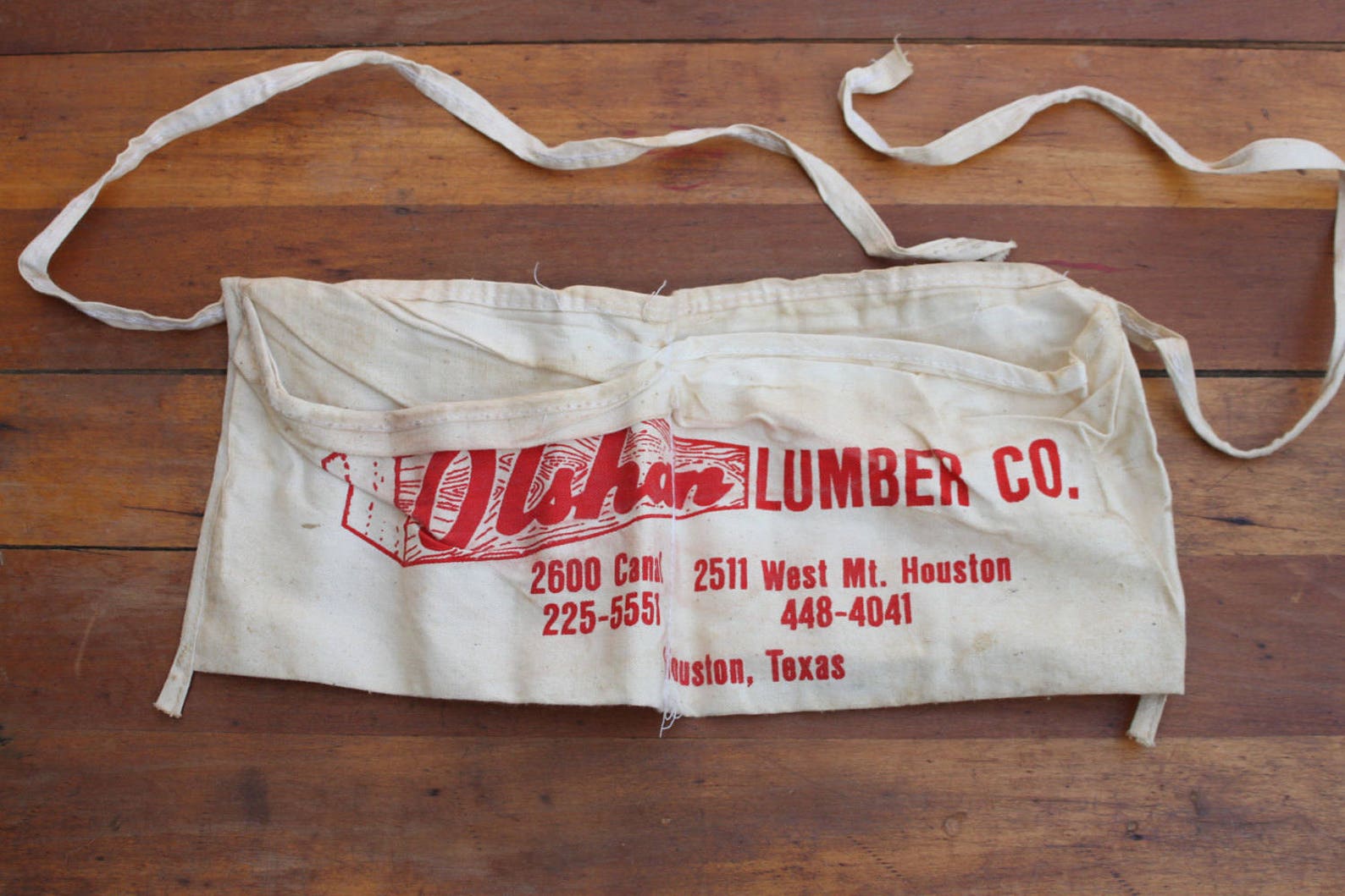 Vintage Lumber Company Work Apron Olshan Lumber Company Etsy