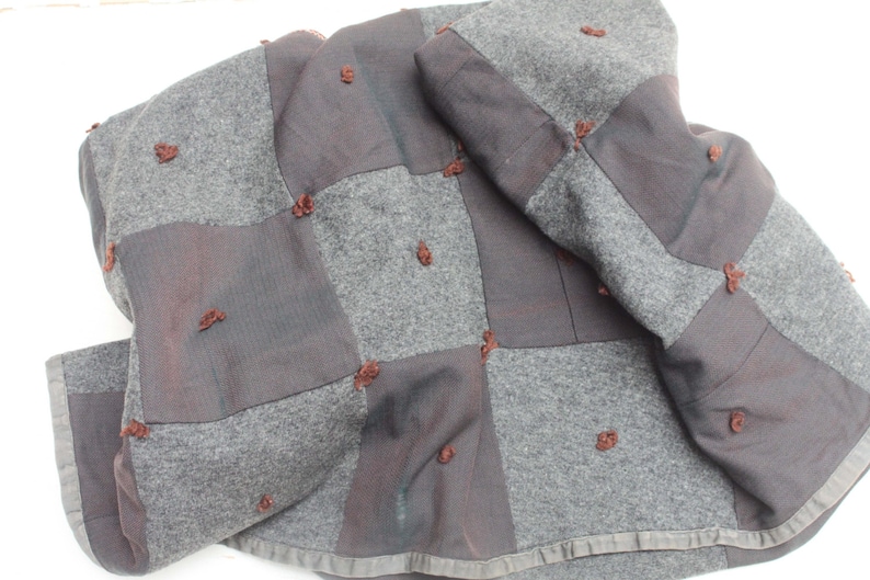 Stadium Blanket Wool Men/'s Suiting Quilt Plaid Wool Throw Vintage Tartan Plaid Quilt