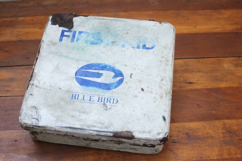 Vintage Blue Bird Medical Supply Company First Aid Kit Etsy