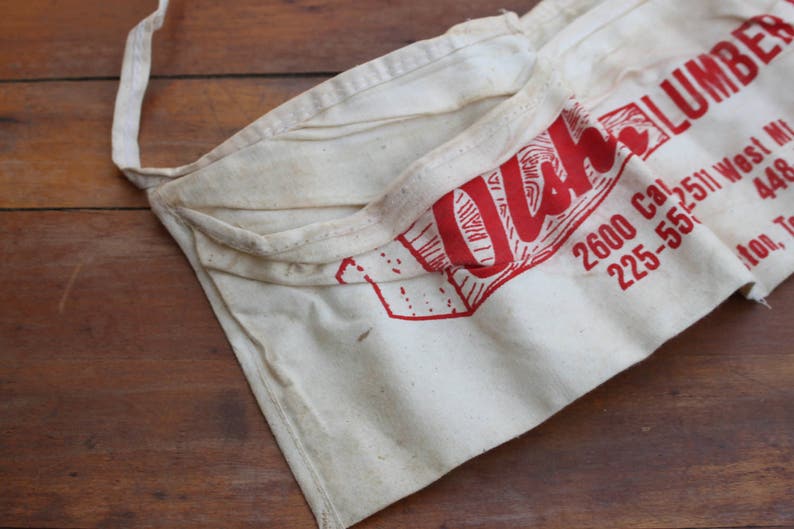 Vintage Lumber Company Work Apron Olshan Lumber Comapny Etsy