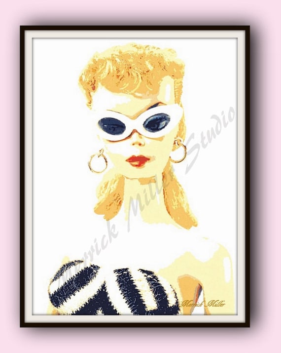 vintage barbie art