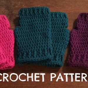 Crochet Pattern Fingerless Gloves PDF