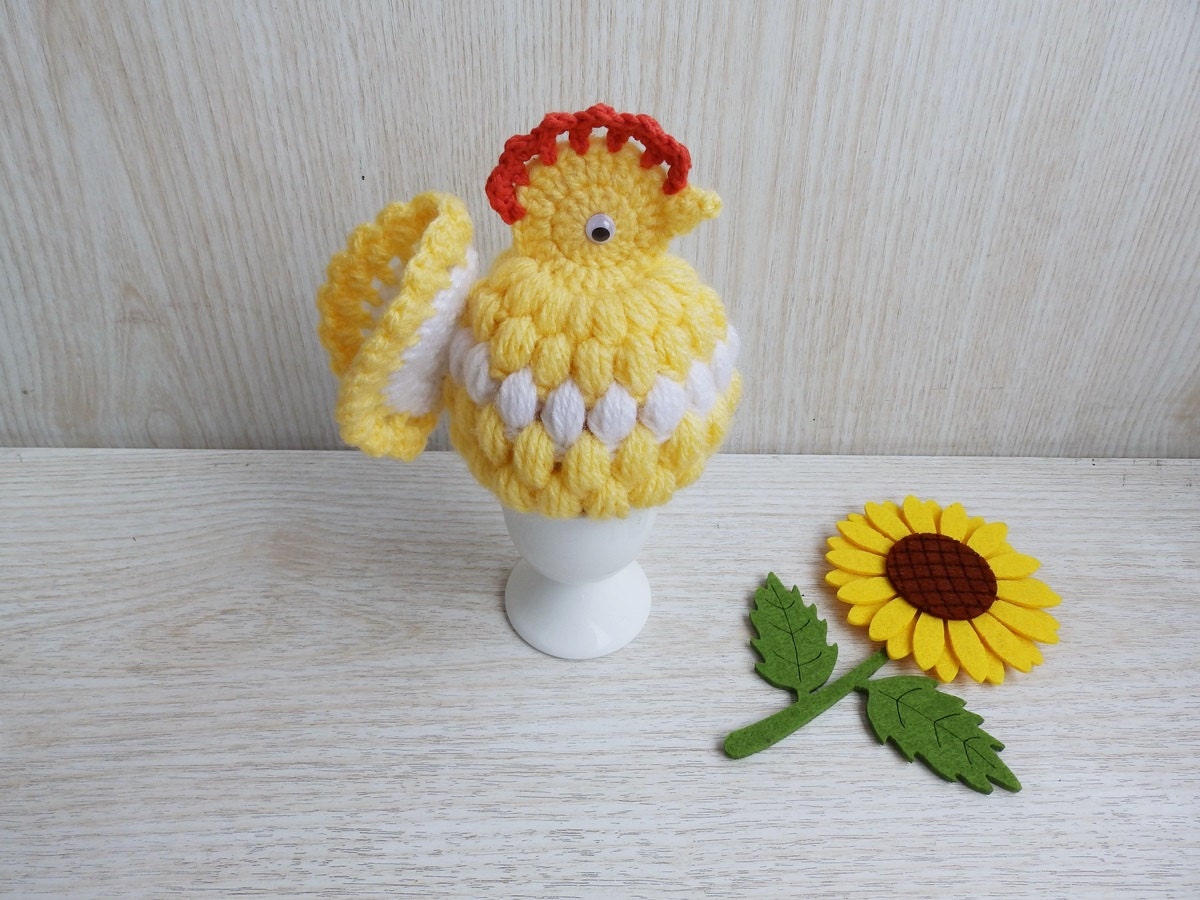 Easter Handmade Crochet Chicken Egg cosy Decoration