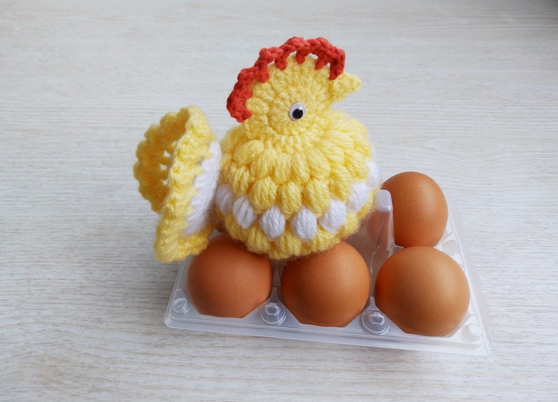 Crochet Easter Chicken Egg Warmer Crochet Egg Cover Easter Etsy