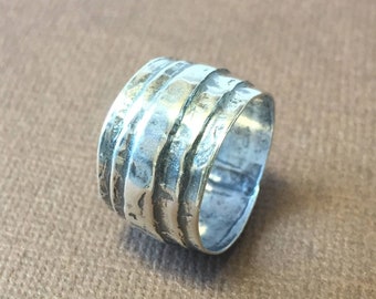 Sterling Silver Wrapped Ring/ size 7