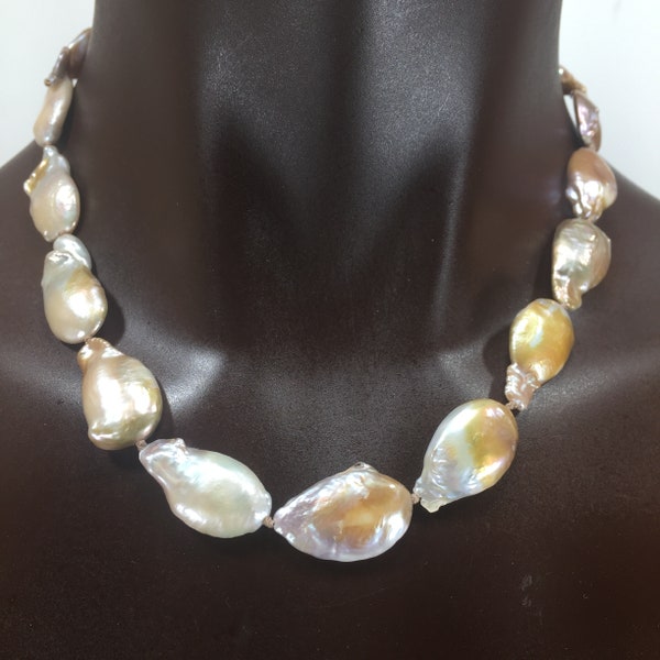 Coin Pearl Necklace - Etsy