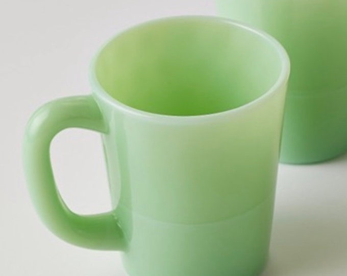 Jadeite Glass Mug Vintage Style one Mug Etsy