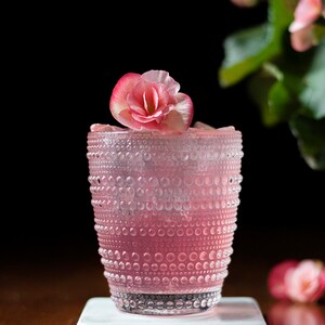 Pink Lenox Glass tumbler (different sizes). Each Sold separately