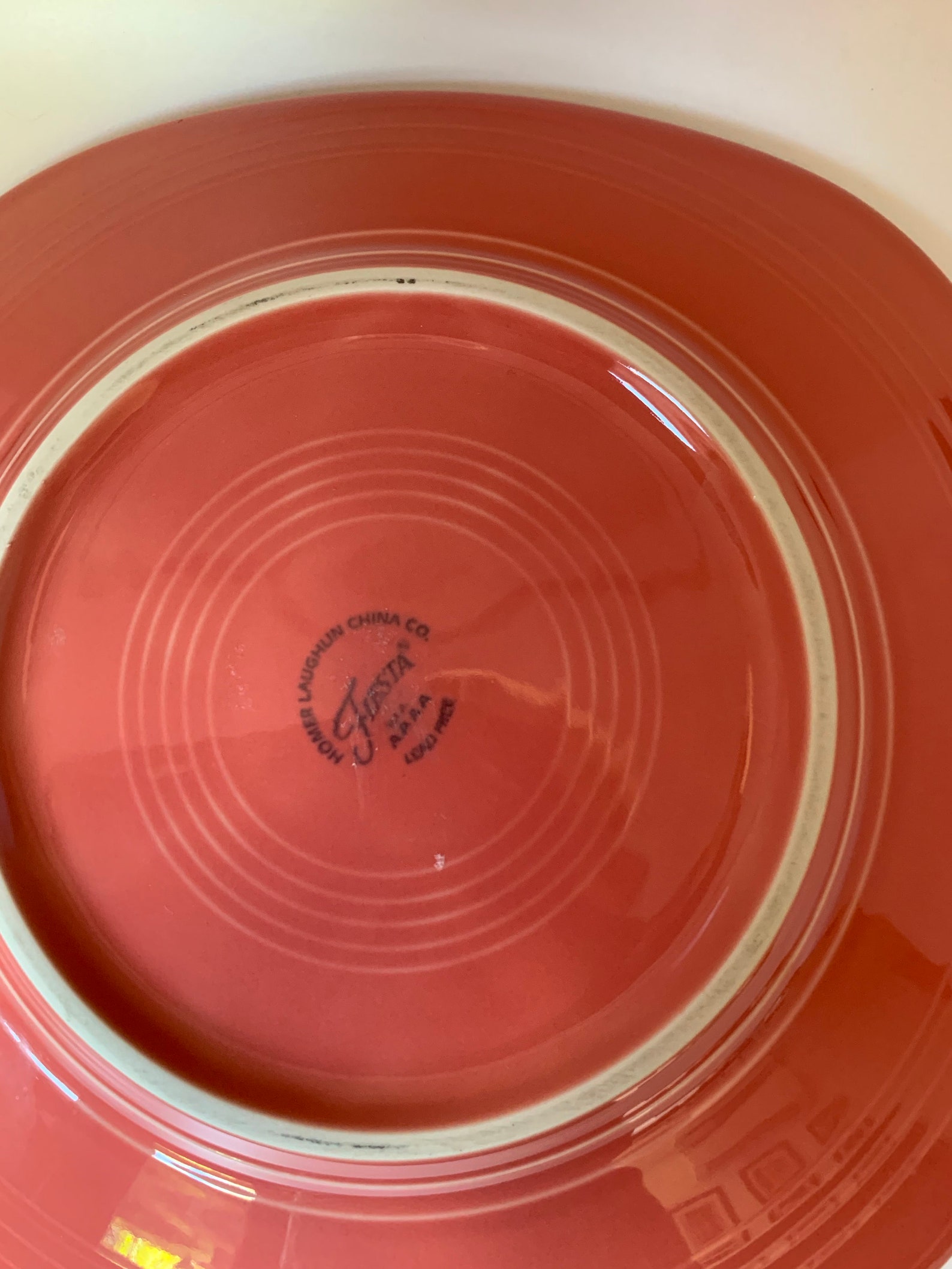 Pink Square Luncheon Plate From Fiestaware Etsy Sweden