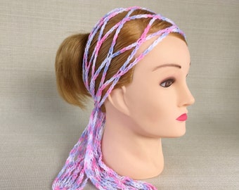 Hippie head scarf, Women hair scarf, Skinny crochet headbands for women, Long head band that tie, Boho hairscarves, Christmas gift for her