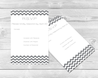 printable rsvp card etsy