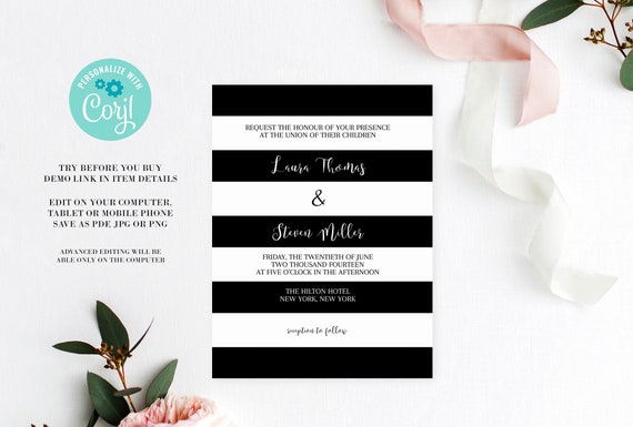 Reception Card Template Wedding Insert Templates Editable Pdf Wedding Invitation Enclosure Cards Wedding Inserts Wedding Invite Insert Vm51