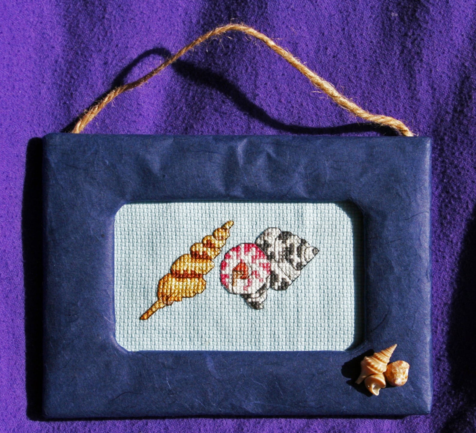Seashell cross stitch | Etsy