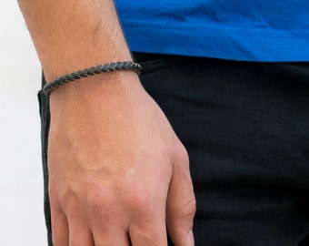 Men's Bracelet - Men's leather Bracelet - Men's Jewelry - Men's Gift - Boyfriend Gift - Husband Gift - Guys Bracelet - Guys Jewelry
