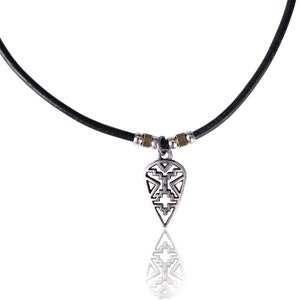 Herren Halskette - Herren Leder Choker Halskette - Herren Leder Kette - Tribal Style Herren Schmuck - Herren Geschenk - Geschenk für den Freund - Geschenk