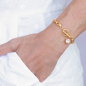 Gold  Bracelet - Gold Link Bracelet - Gold Chain Bracelet - Gold Thin Bracelet - Gold Dainty Bracelet - Minimalist Bracelet - Minimal