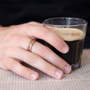 Men&#39;s Stacking Ring - Men&#39;s Ring - Men&#39;s Stainless Steel Ring - Men&#39;s Wedding Ring -  Men&#39;s Classic Ring - Men&#39;s Anniversary Ring - Husband