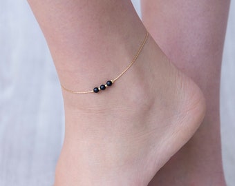 Bracelet de cheville en or - Bracelet de cheville en or - Bracelets de cheville pour femme - Bijoux de pied - Bracelet de pied - Bracelet de cheville de mariée - Bijoux d'été - Bijoux de plage