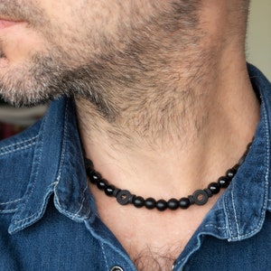 Herren Perlen Halskette - Herren Halskette - Herren Schmuck - Herren Geschenk - Herren Geschenk - Herren Schmuck - Herren Geschenk - Herren Schmuck