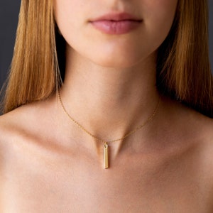 Gold Geometric Necklace,Gold Geometric Pendant, Delicate Necklace, Minimal Necklace, Minimalist Jewelry, Classic Necklace