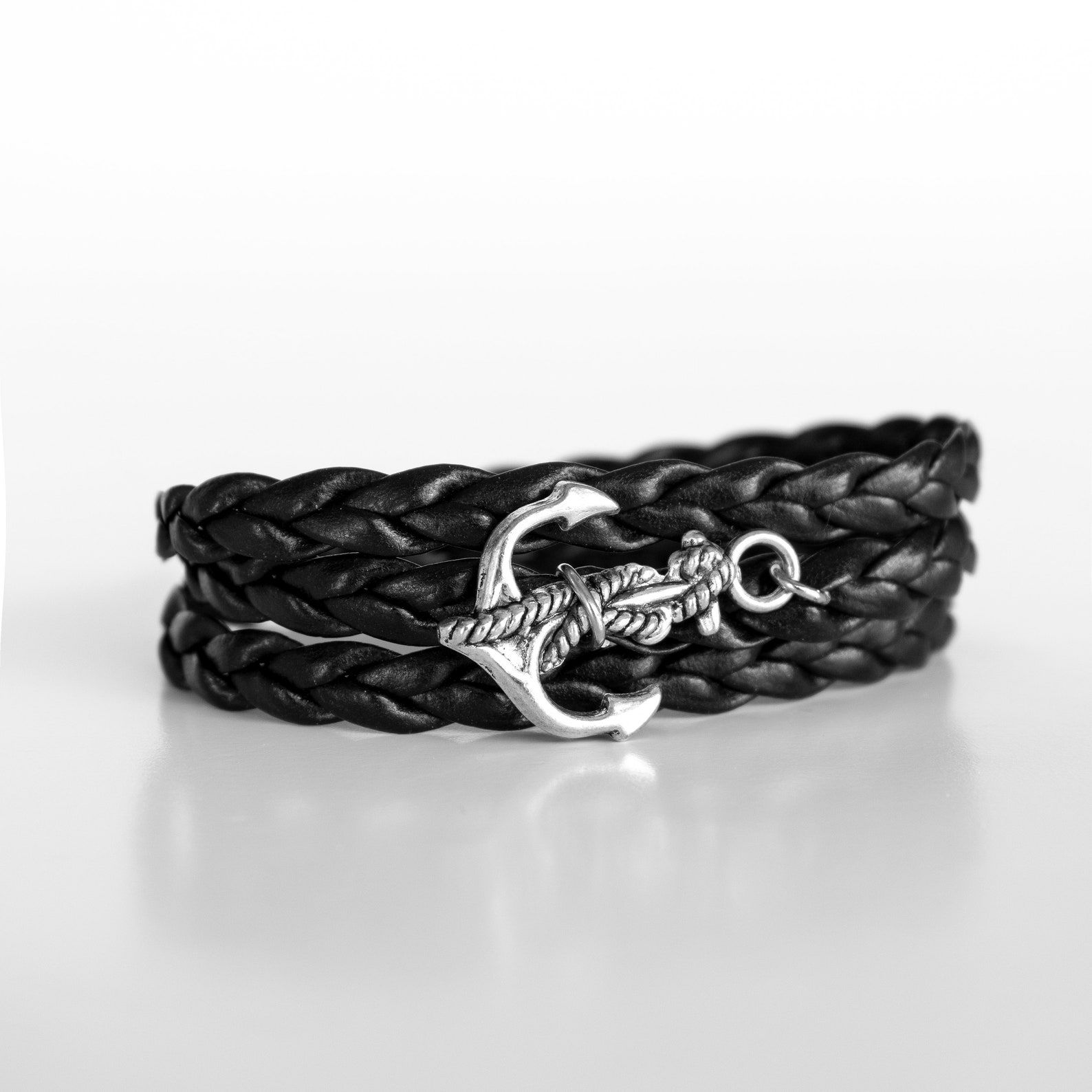 Men's Bracelet Men's Anchor Bracelet Men's Etsy