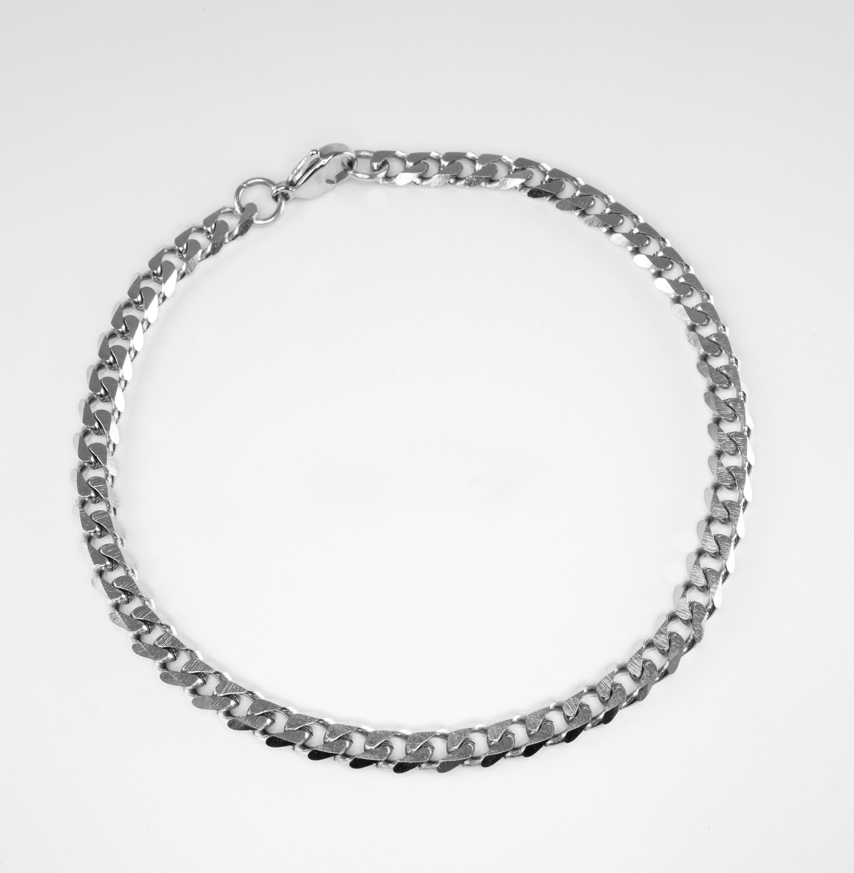 Men's Stainless Steel Bracelet Men's Silver Bracelet Etsy