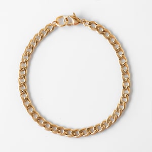 Pulseira masculina de ouro, pulseira masculina de aço inoxidável, pulseira masculina de corrente, pulseira de ouro com elos cubanos, pulseira de corrente de aço inoxidável para homens, Aidan