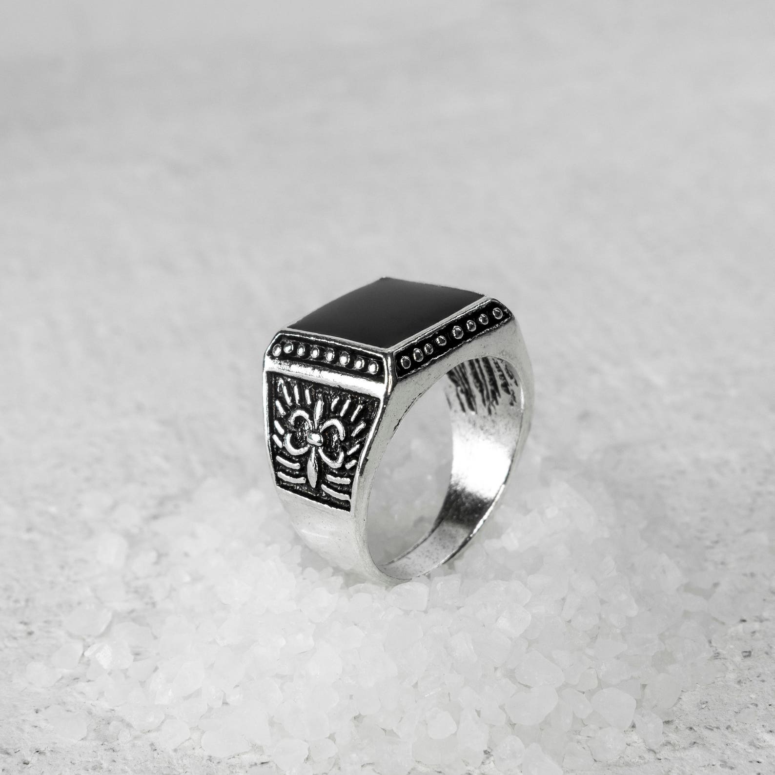 Men's Stacking Ring Men's Ring Men's Silver - Etsy Israel