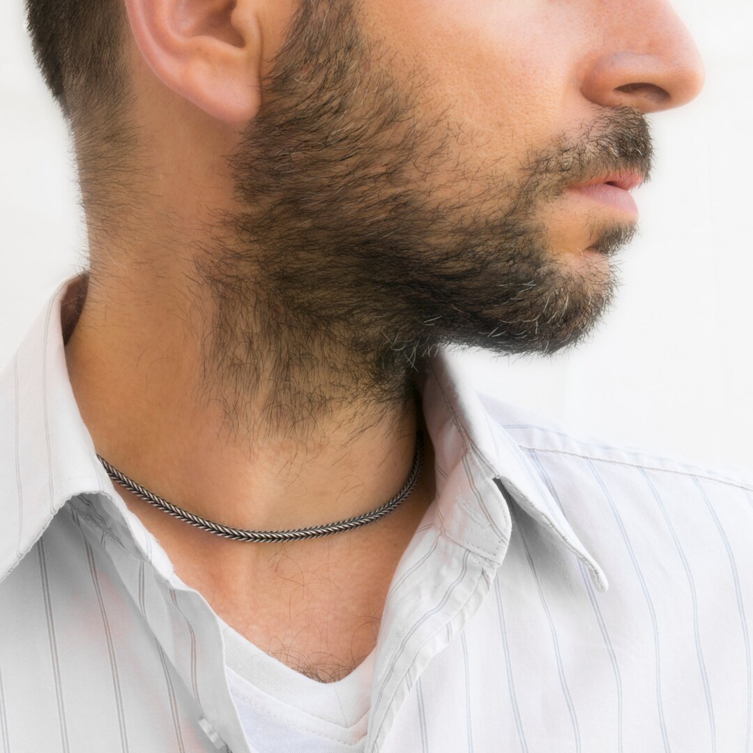 Men's Necklace Men's Choker Necklace Men's - Etsy
