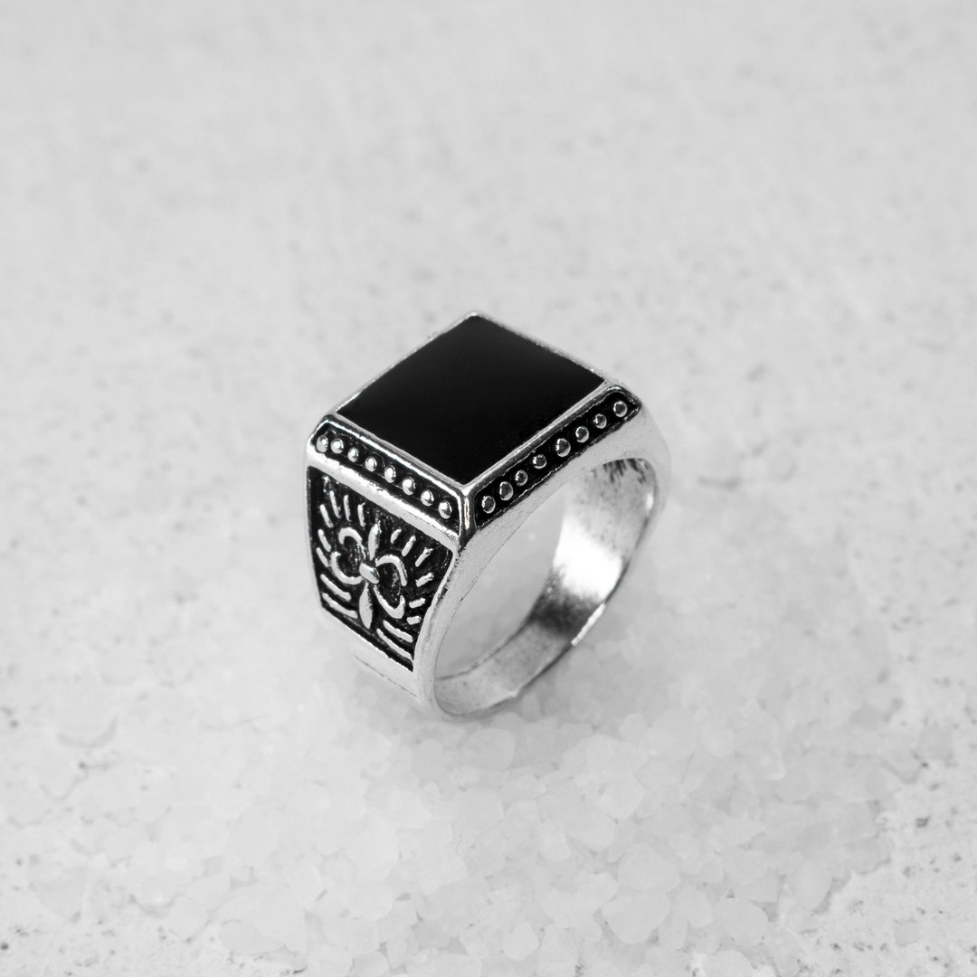 Men Stacking Ring Men Ring Men Silver Ring Classic Ring Men Jewelry ...