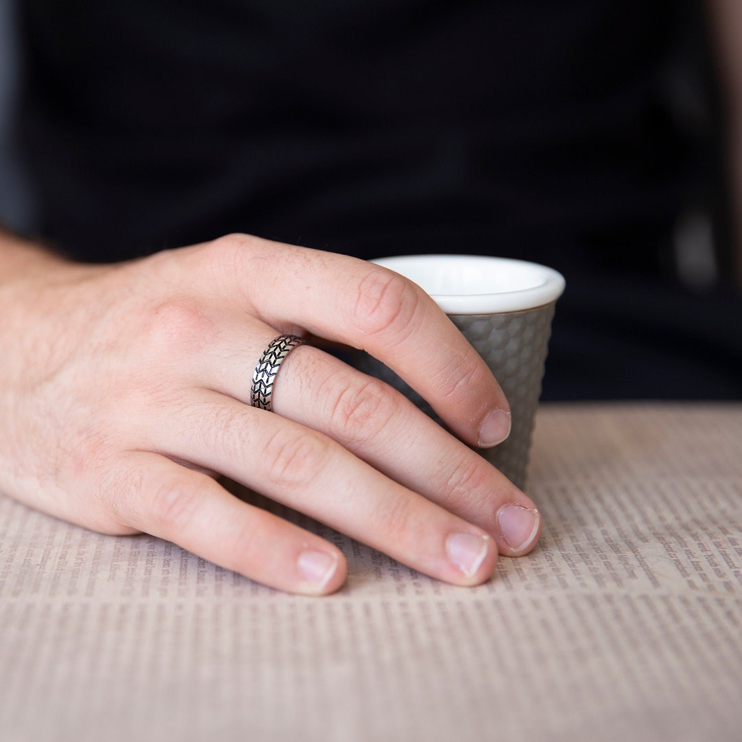 Men's Ring - Men's Stainless Steel Ring - Men's Statement Ring - Men's ...