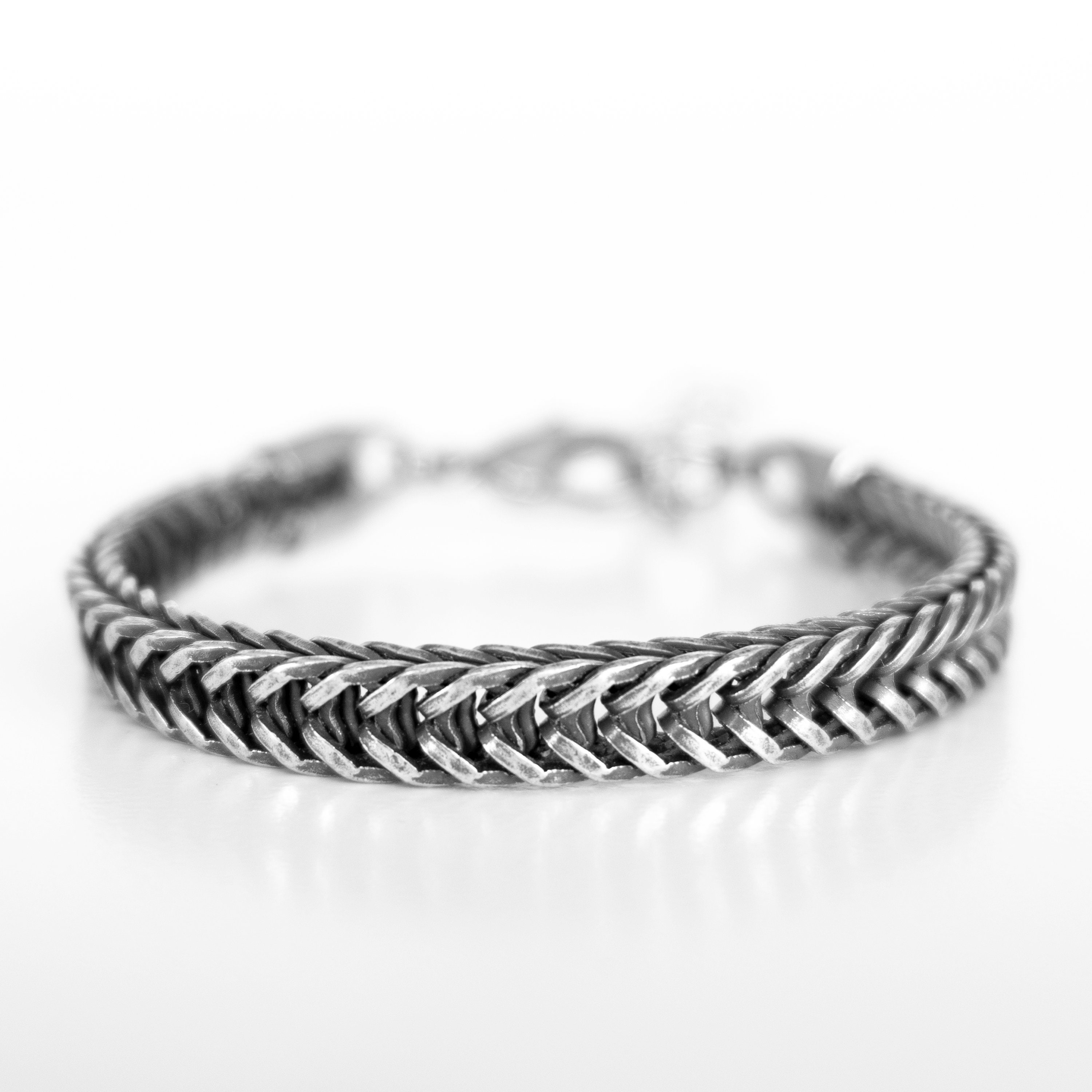 Men's Bracelet Men's Silver Bracelet Men's Etsy