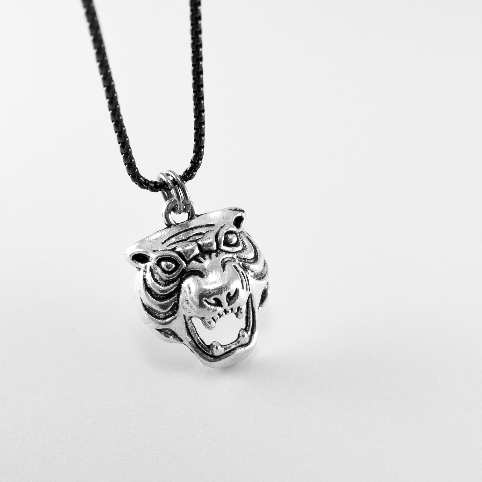 Men Necklace Men Tiger Necklace Men Pendant Men Jewelry Etsy