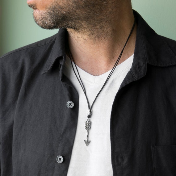Men's Necklace Men's Silver Necklace Men's Etsy
