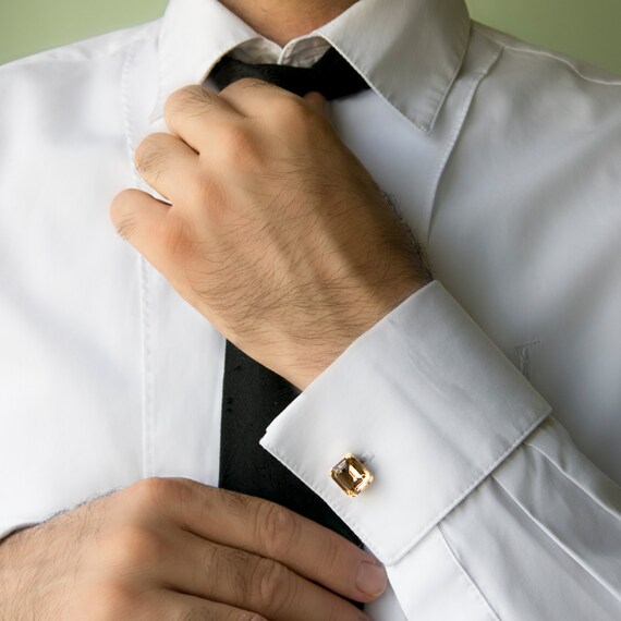 Men's Cufflinks Crystals Cufflinks Grooms Cufflinks Etsy