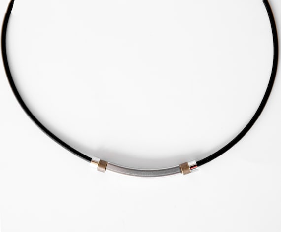 Mens Black Leather Choker Men s Choker Necklace Men s Leather