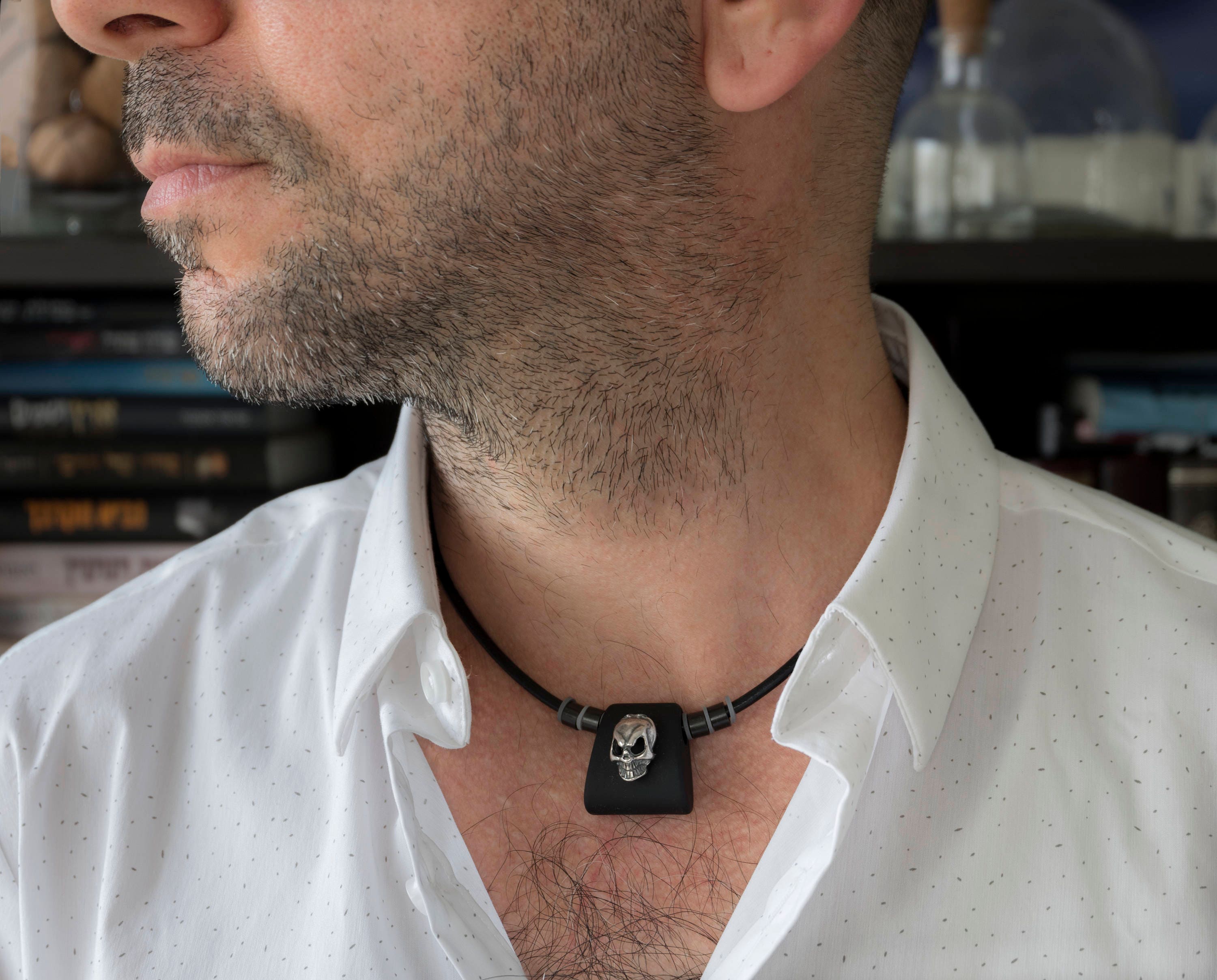 Nødvendig Skab udgifterne Men's Necklace Men's Choker Necklace Men's - Etsy